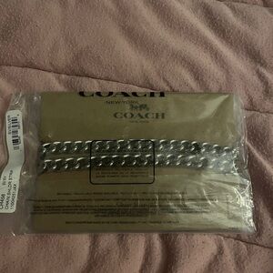 Coach Silver Shoulder Chain Strap